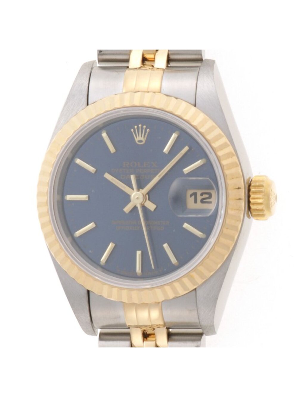 Rolex Datejust Watch Stainless Steel Blue